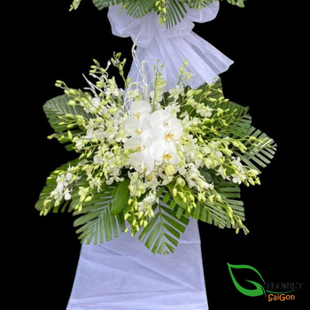 Mixed flower wreath for funeral